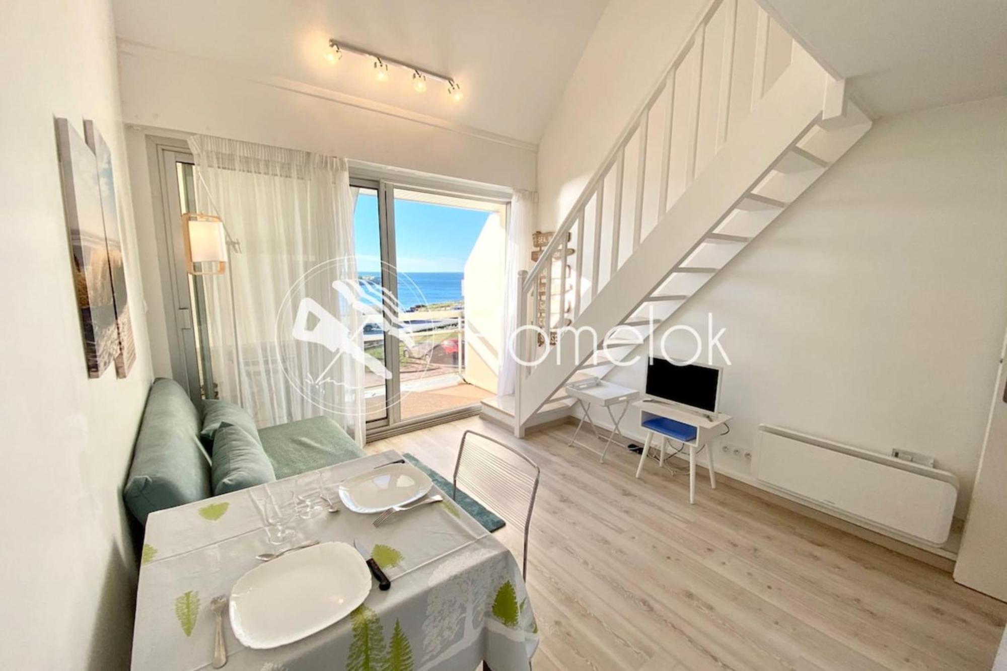 Joli Appartement Top Cosy Vue Mer Imprenable 180 Пломер Екстериор снимка